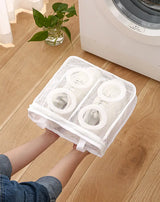 Shoe Laundry Bag with Zipper and Mesh Storage Organizer
