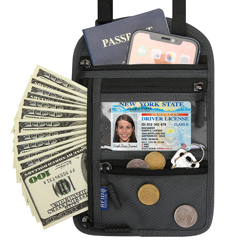 Nylon Crossbody Multifunctional Document Storage Bag