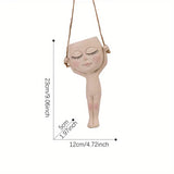Hanging Planter with Face for Indoor Plants (1pc)