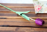 Single Tulip, Faux Silk Flower for Home Décor