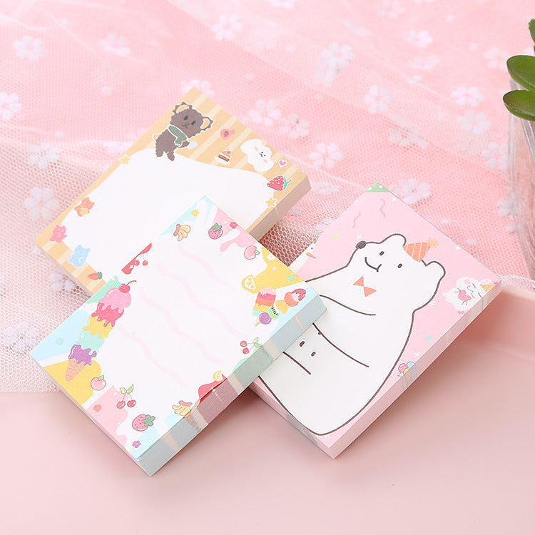 Cute Cartoon Bear Note Paper - Creative Stationery