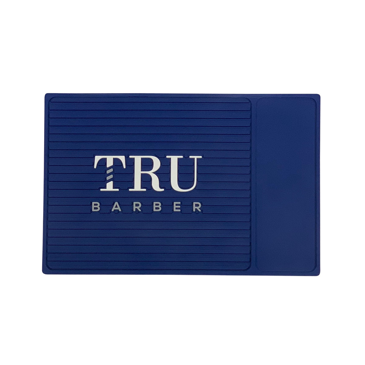 TRU BARBER MAT 14”X 9” (Blue) Flexible PVC Station Mat Professional Mat Salon and Barbershop work Station pads Beauty salon tools hairstylist Counter mat for clippers Anti slip