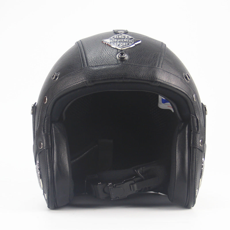 Retro 3/4 Motorcycle Helmet