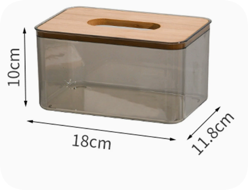 Transparent Tissue Box Holder for Home and Office