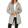 Women's Lightweight Hooded Long Outdoor Jacket