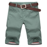 Men's Casual Solid Color Cotton-Linen Shorts