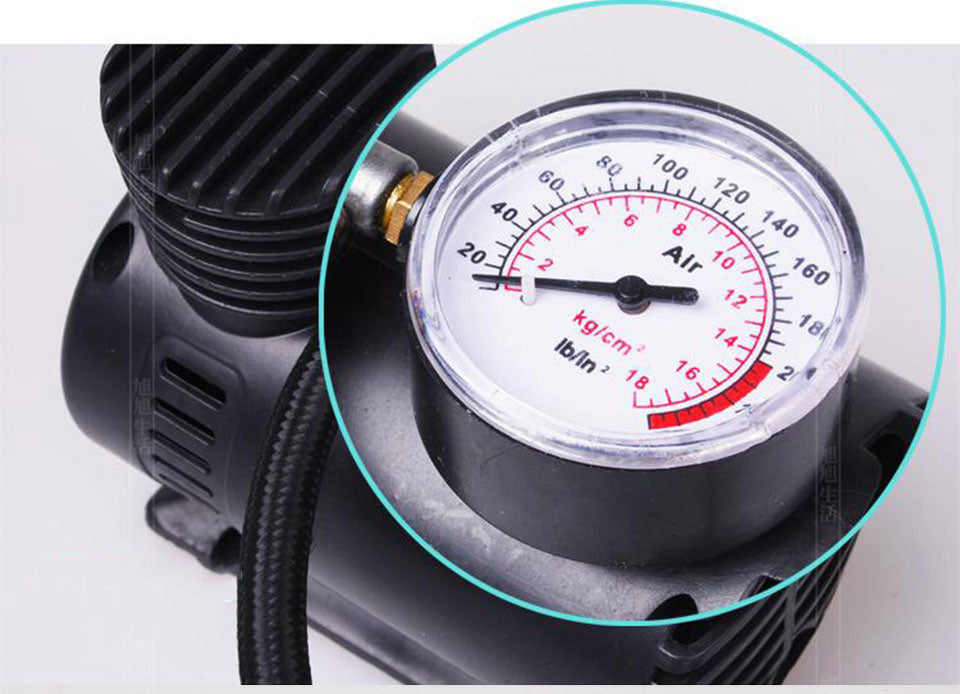 12V Car Air Pump - Portable Inflator for Vehicles