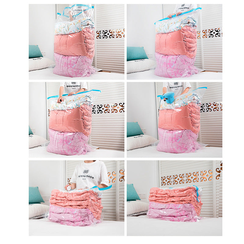 High Capacity Compressed Vacuum Storage Bags for Clothes