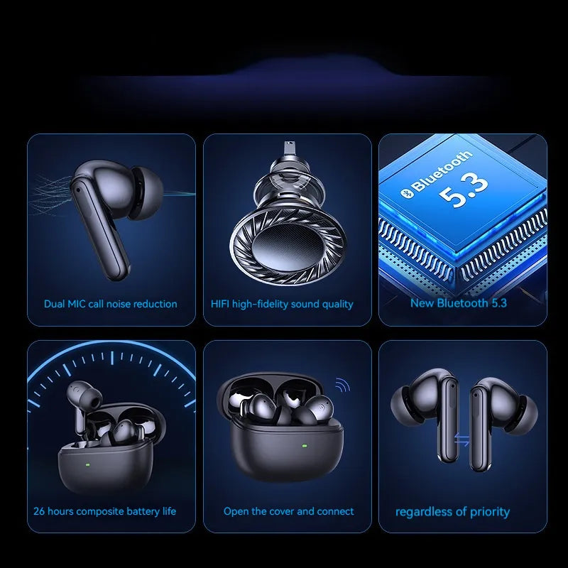 Wireless Bluetooth Noise-Cancelling In-Ear Headphones