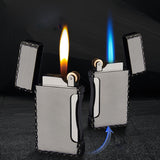 Personalized Double Flame Rechargeable Metal Lighter