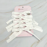 Solid Bow Hair Clip Set Of 5