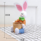 Cartoon Rabbit Design Bamboo Egg Organizer Basket