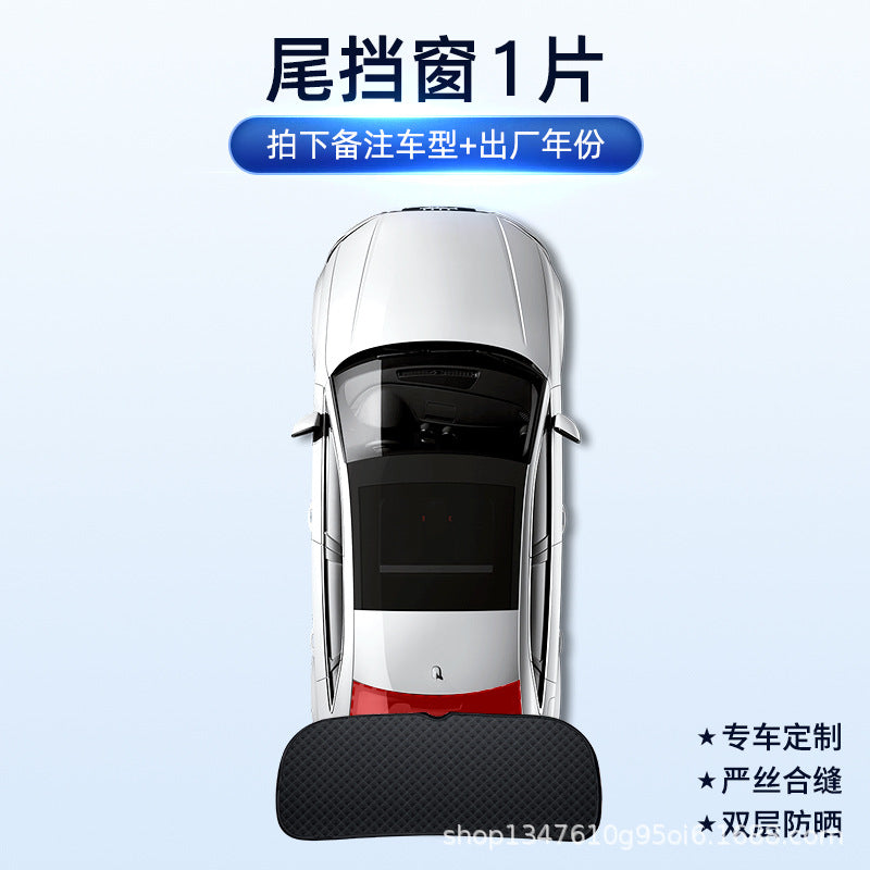 Car Sunshade with Six-Layer Insulation and Privacy Mesh