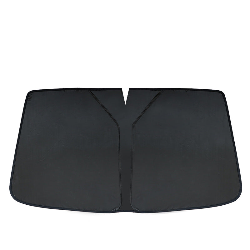 Car Sunshade with Six-Layer Insulation and Privacy Mesh