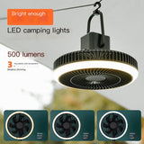 Portable USB Rechargeable Camping Tent Fan & Light