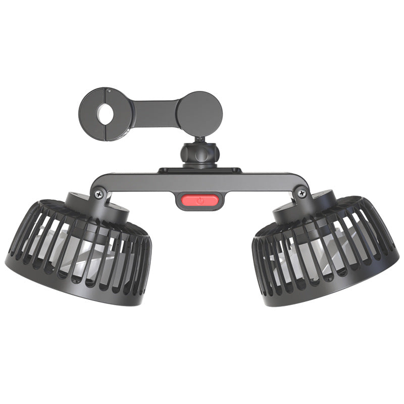 Chair Back Dual Head Car Fan