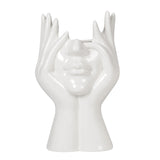 Nordic Creative White Ceramic Body Art Vase Decor