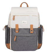 DLNIA Baby Diaper Backpack - Large Diaper Bag with Insulated Pockets Stroller Straps and Changing Pad (Birch Bag) Cream.