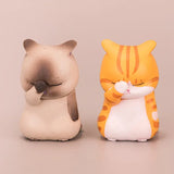 Cute Facepalm Cat Figurine for Desk and Home Decor
