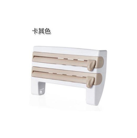 4-in-1 Kitchen Plastic Wrap Organizer and Shelf