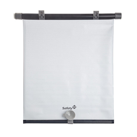 Safety 1st Protective Car Window Sun Shade Retractable Rollershade for Infants and Kids UV and Glare Protection for Backseat Privacy Window Cover with Complete Coverage 14” (2-Pack)