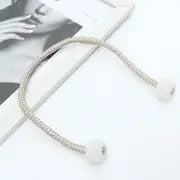 1pc Faux Pearl Magnetic Curtain Tie Back - Home Decor