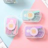 Cute Macaron Mini Stapler Student Stationery Set