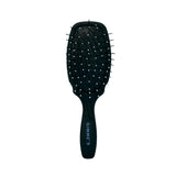 GIMME Hair Brush - Mini Travel Detangler Brush for Medium Hair with Anti-Static Heat-Resistant & Flexible Nylon Bristles - Bristle Brush for Women Teens & Girls Black
