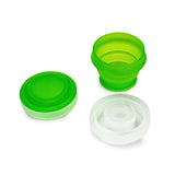 Deke Home 2 Pack Silicone Collapsible Travel Water CupPortable Camping Cup with Lids Food Grade Mugs Set for Outdoor Drinking. Collapsible Travel Water Cup