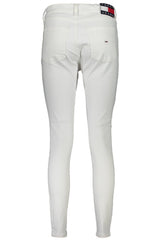 Tommy Hilfiger White Cotton Women Jeans