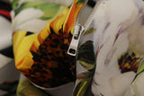 Dolce & Gabbana Multicolor Charmeuse Floral Sheath Jaquard Pachwork Dress