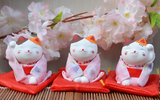 Lucky Cat Car Decoration Figurine
