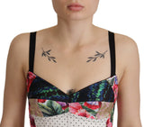 Dolce & Gabbana Floral Print Cropped Corset Top