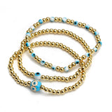 Women's New Eye Beads Bracelet Set