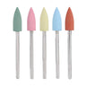 Silicone Nail Bit Nail Drill Bits Nail Polishing Burr Manicure Bit Nail Mill Bits 5pcs / set Rubber Nail Drill Bits Manicure Pedicure Nail Polishing Burr Accessory(152)