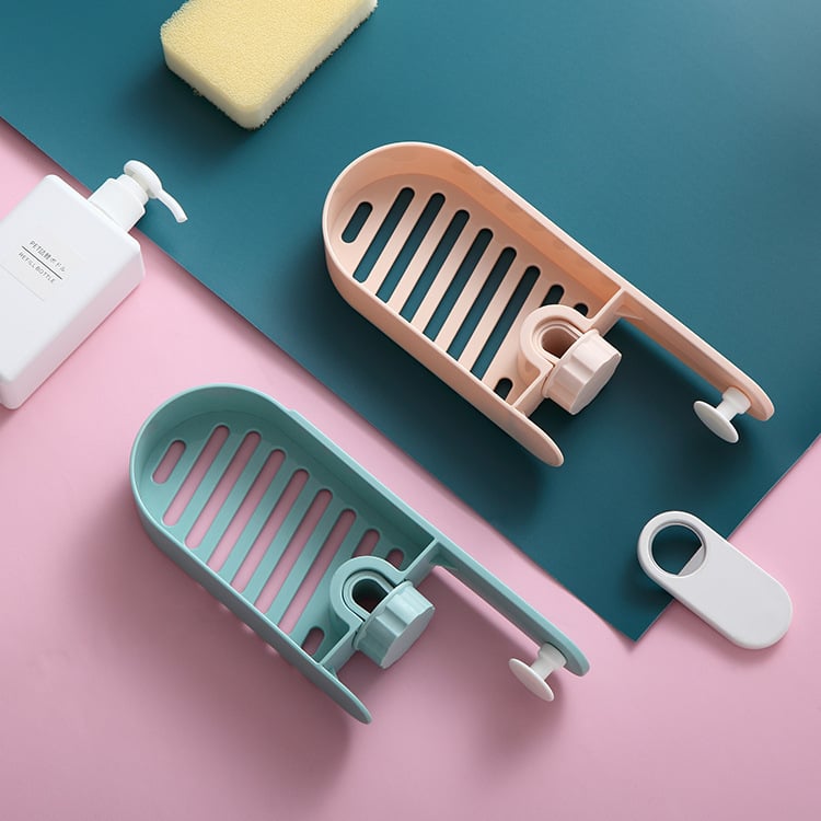 Punch-Free Kitchen Sink Storage Rack for Home Use