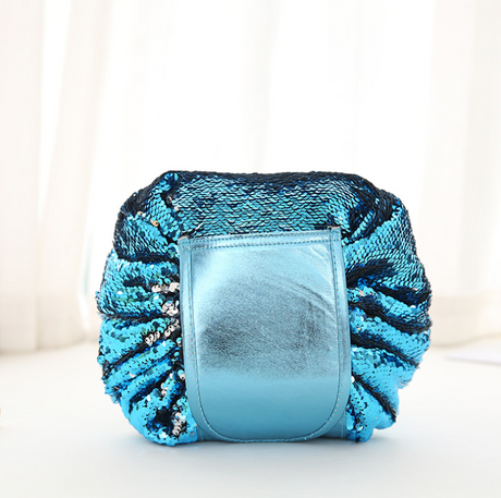 Reversible Sequin Makeup Bag - Mermaid Storage Pouch