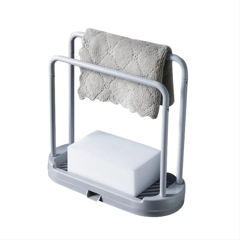 Double Row Kitchen Countertop Storage Rack (1pc)