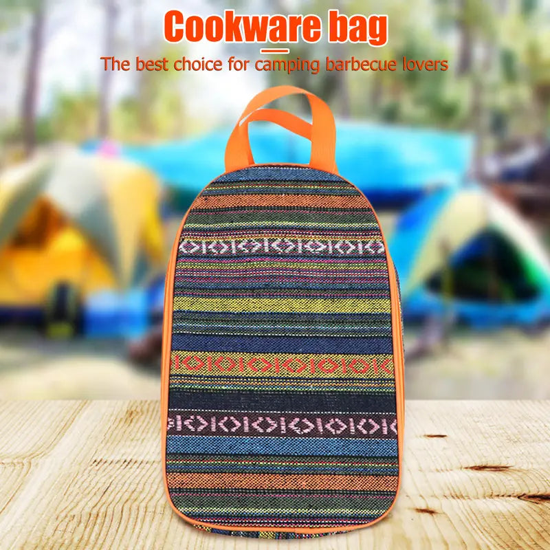 Outdoor Camping Cookware Organizer Bag for Travel