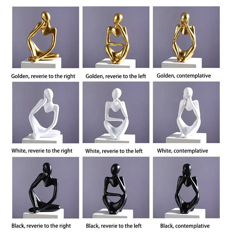 Mini Abstract Character Ornament for Creative Home Decor
