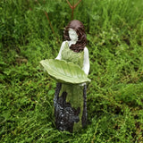 Fairy Statue Bird Feeder for Outdoor Home Decor