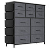 Jojoka Dresser for Bedroom with 12 Drawer Dressers & Chests of Drawers for Hallway Entryway Storage Organizer Unit with Fabric Sturdy Metal Frame Wood Tabletop Easy Pull Handle… (Gray)