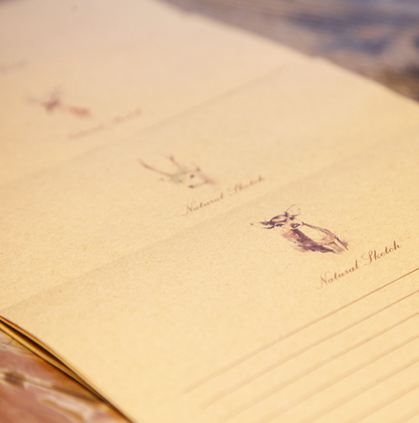 Vintage Deer Pattern Chinese Decorative Stationery