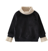 Thickened Fleece Hoodie for Girls Winter Top
