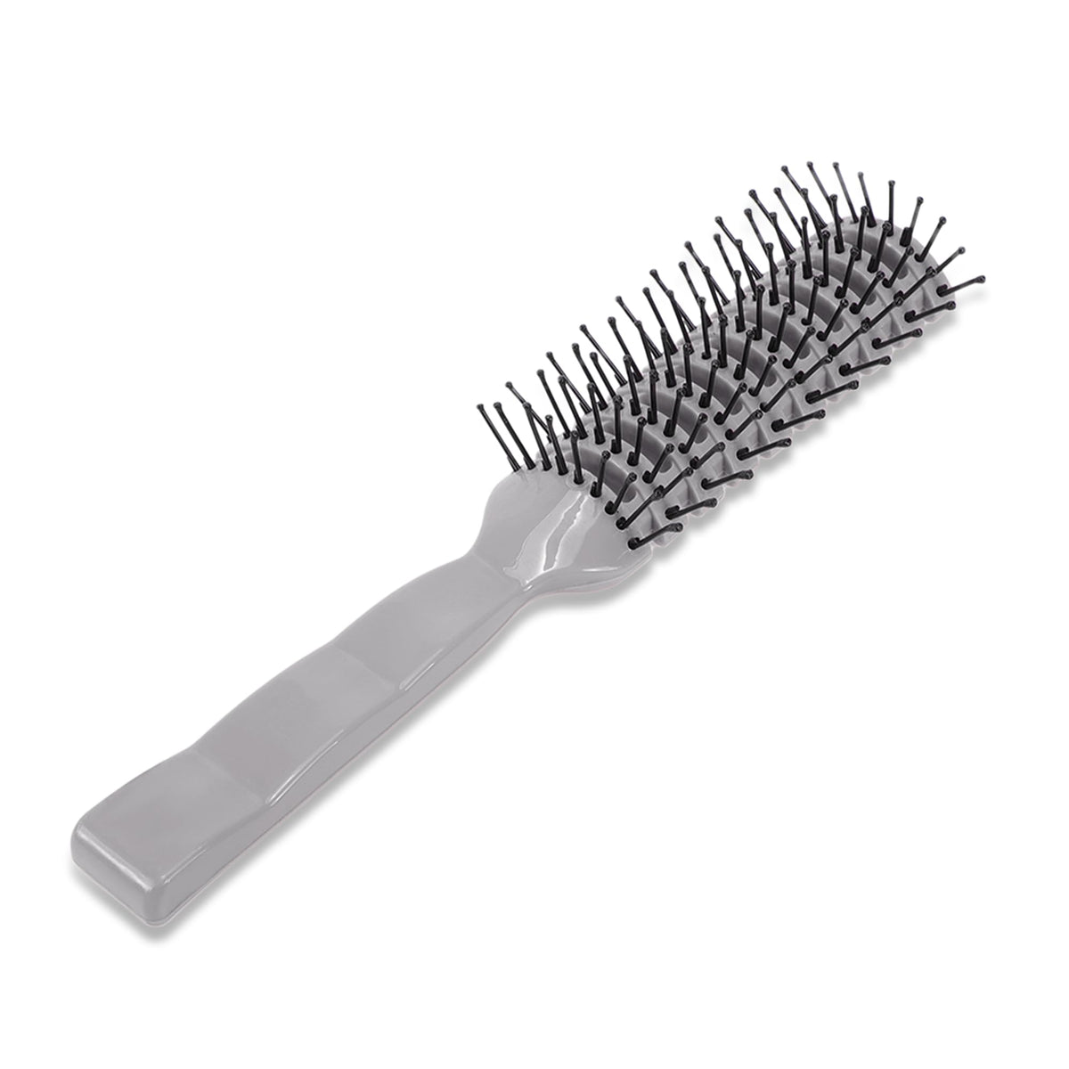 VOCOSTE Vented Hair Brush Styling Brush with Ball-Tipped Bristles Vent Brush for Blow Drying Wet Short Curly or Straight Hair Hair Brushes for Women and Men Gray
