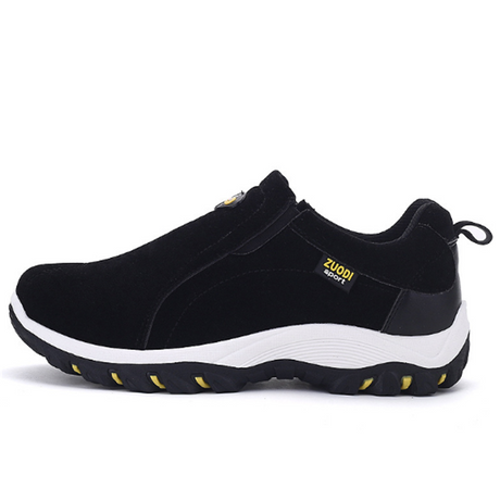 Suede Sports Hiking Shoes - Outdoor Slip-On Style