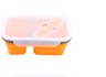 Rectangular Food Storage Container with 2 Compartments