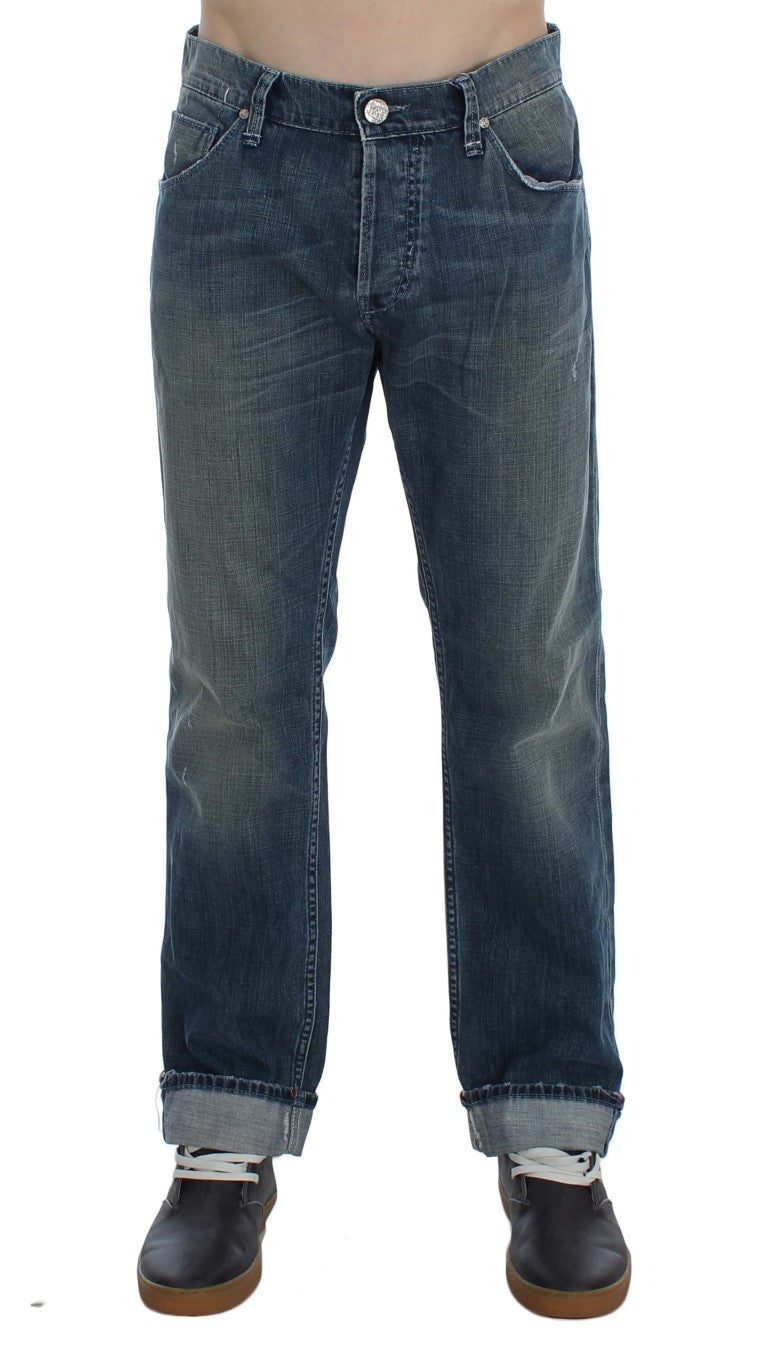 Acht Elegant Regular Fit Blue Wash Denim