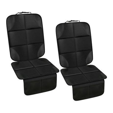 PandaEar 2 Pack Car Seat Protector for Child Baby Waterproof Car Seat Cover with Non-Slip Insert 600D Fabric CarSeat Mat with Thickest Padding & Mesh Pockets