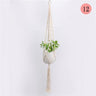 Handwoven Cotton Rope Hanging Planter Basket